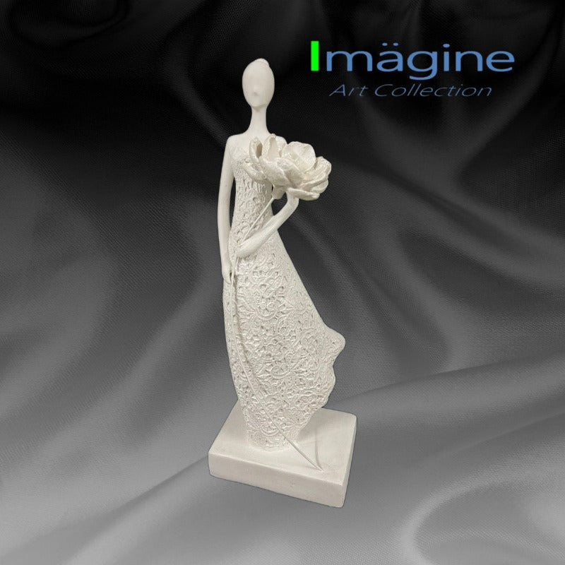 Meagane Lady l Stonecast Figurine for Home Décor