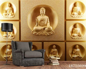 3D Wallpaper Buddha Various Designs WAL0107