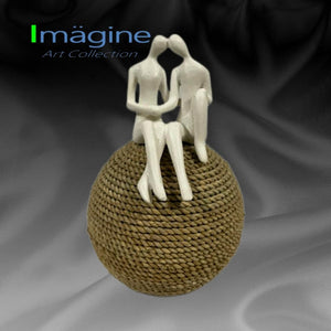 Love Couple II Stonecast Figurine for Home Décor