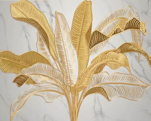 Nature Inspired 3D Wallpaper Large Banana Tree