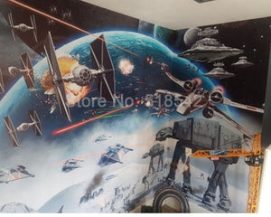 3D Wallpaper Star Wars Fight Scene SKU# WAL0201