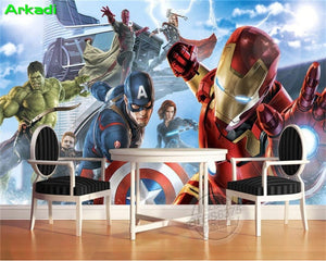3D Wallpaper Avengers Waterproof SKU# WAL0025