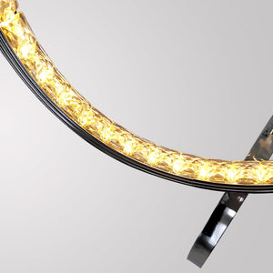 LED Rings of Fire Crystal Susp. Lamp Chandelier SKU# LIG0021