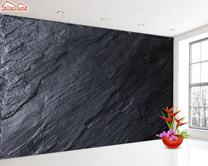 3D Wallpaper Black/Gray Marble SKU# WAL0144
