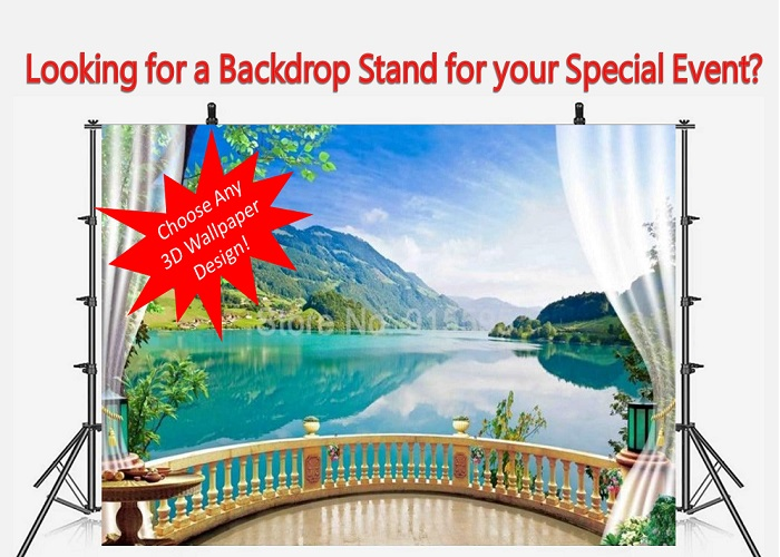 Event 3D Wallpaper Backdrop Mural and Stand