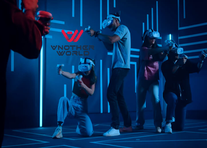 Custom Branded Another World VR Park Wallpaper