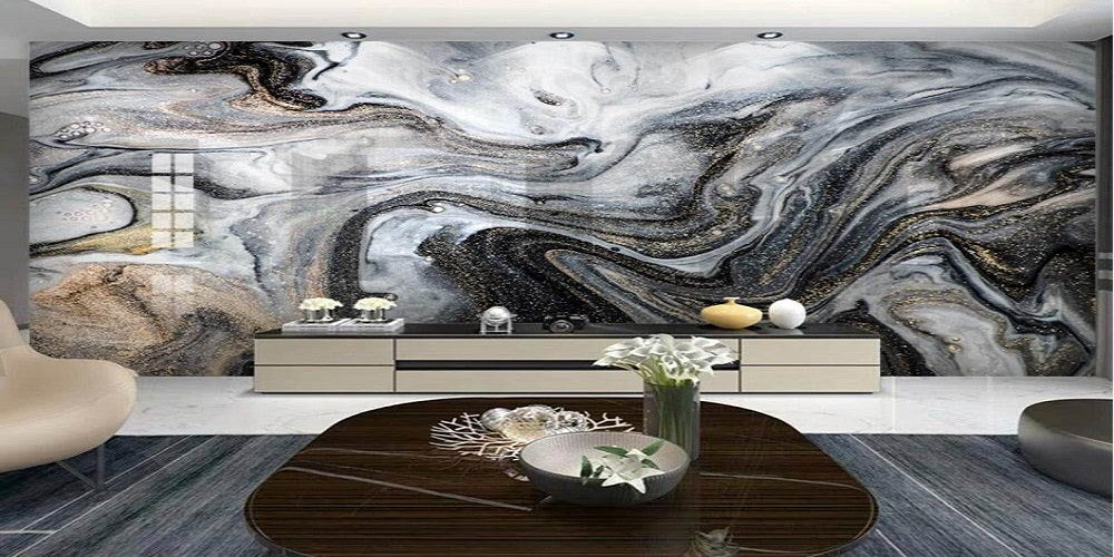 Avikalp Exclusive AVZ0604 3D Marble Pattern Background Wall Decoration   Avikalp International  3D Wallpapers