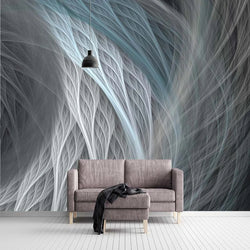 3D Wallpaper Abstract Pearl Feather for Living Room