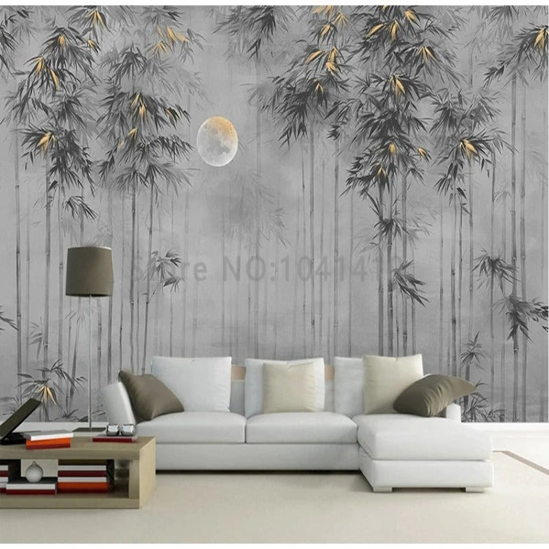 Chinese Bamboo Tree 3D Wallpaper SKU# WAL0441