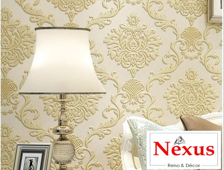 European Large Flower Wallpaper SKU# WAL0408