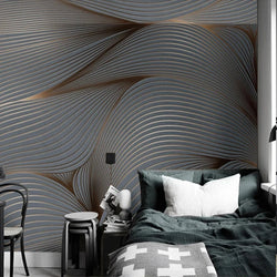 3D Wallpaper Modern Art Abstract Lines for Bedroom Wall Covering