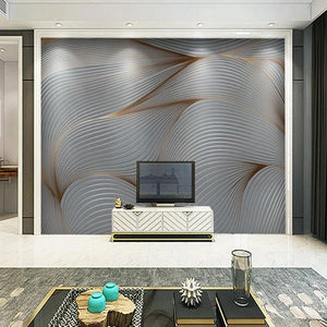 3D Wallpaper Modern Art Abstract Lines for Wall Unit Wallpaper