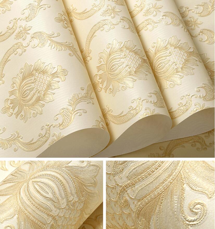 Textured Glitter Gold Wallpaper Rolls SKU# WAL0406