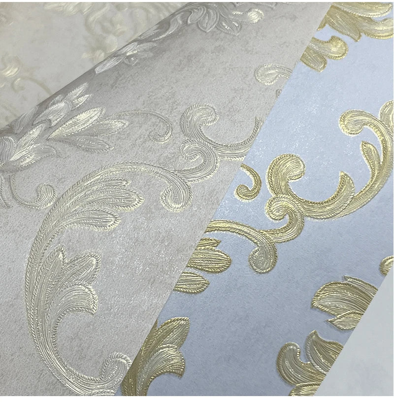European 3d Relief Damascus Wallpaper Rolls SKU# WAL0407