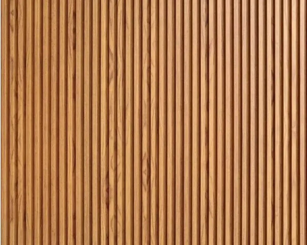 Wood Stripe & Wood Cladding 3D Wallpaper SKU# WAL0430