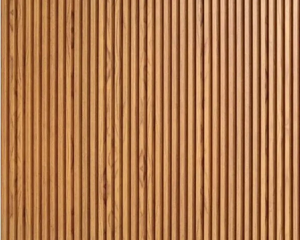3D Wallpaper Wood Stripe & Wood Cladding