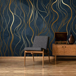 Abstract Geometry Line Mural Wallpaper for Wall Covering