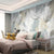 3D Wallpaper White Marble Rose for Bedroom Wallpaper