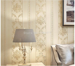 Damask Vertical Striped Wallpaper SKU# WAL0411