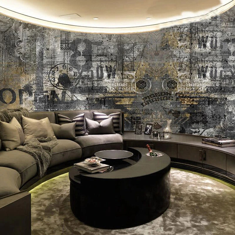 European Retro Style Wallpaper for Lounge Wall Covering