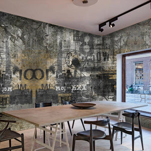 European Retro Style Wallpaper for Restaurant Wall Covering