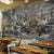 European Retro Style Wallpaper for Wall Covering for Restaurant