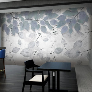 Modern 3D Wallpaper Modern & Minimalist Leaves for Wall Covering