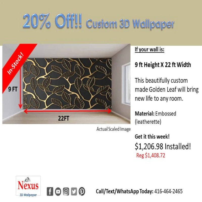 In-Stock 3D Nature Wallpaper for Wall Covering
