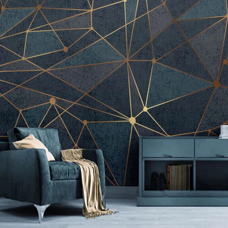 Modern Wallpaper Abstract Geometric Lines for Wall Covering