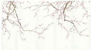 Floral 3D Wallpaper Chinese Plum for Wall Accent