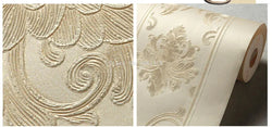 Damask Vertical Striped Wallpaper SKU# WAL0411