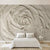 3D Wallpaper White Rose Flower for Wall Covering