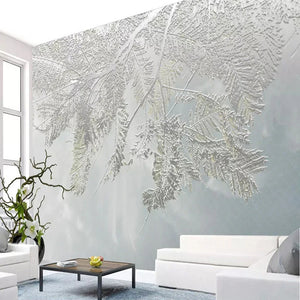 3D Wallpaper Stereo Leaves for Wall Covering for Living Room Wallpaper