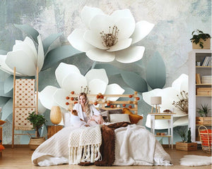 3D Wallpaper Floral Design for Bedroom Wallpaper