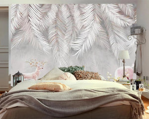 Tropical Leaf Mural Wallpaper for Bedroom Wallpaper