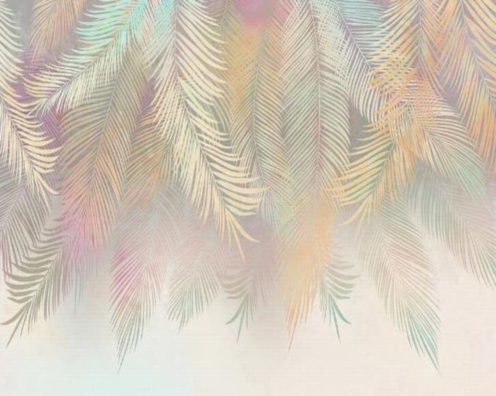 Tropical Leaf Mural Wallpaper Design 4