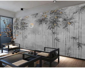 Chinese Bamboo Tree 3D Wallpaper SKU# WAL0441