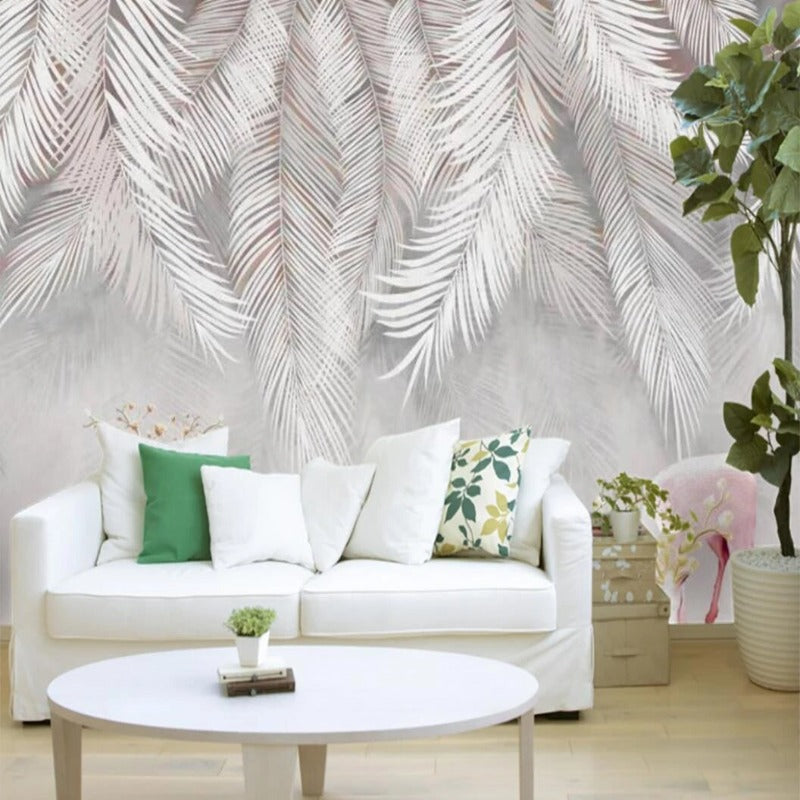 Tropical Leaf Mural Wallpaper for Wall Covering
