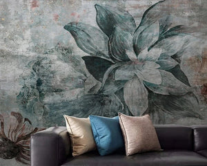 3D Wallpaper Nordic Vintage Flower SKU# WAL0412