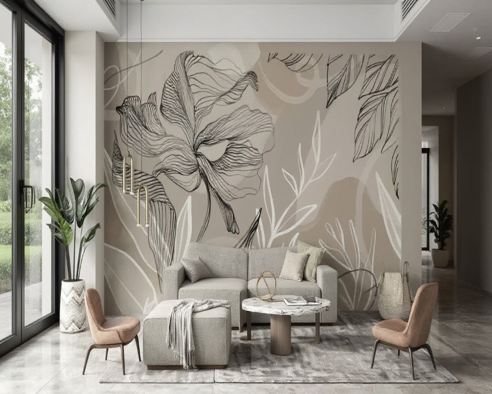 3D Wallpaper Whispering Petals