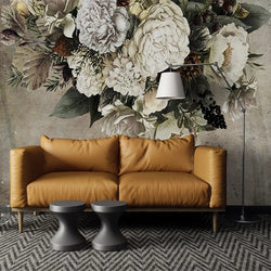 3D Wallpaper Art Floral Painting for Wall Accent