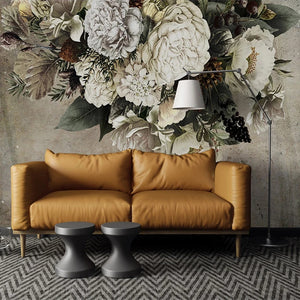 3D Wallpaper Art Floral Painting for Wall Accent