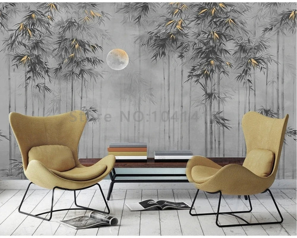 Chinese Bamboo Tree 3D Wallpaper SKU# WAL0441