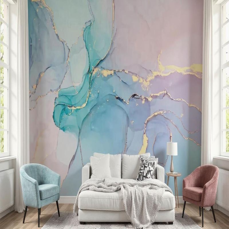 3D Wallpaper Aqua Marble Dream