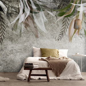 3D Wallpaper Abstract Art Leaf Décor for Wall Covering
