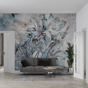 3D Wallpaper Lotus Floral Décor for Wall Treatment