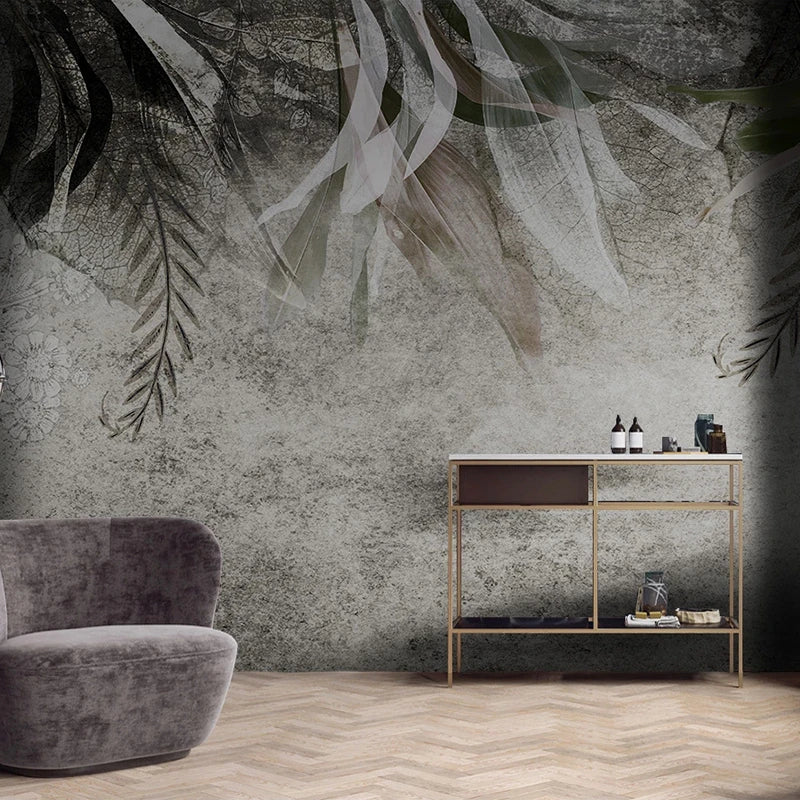 3D Wallpaper Abstract Art Leaf Décor for Living Room Wallpaper