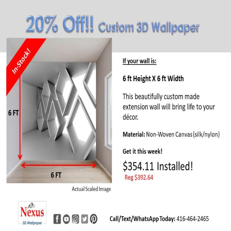 In-Stock 3D Modern Wallpaper for Wall Covering