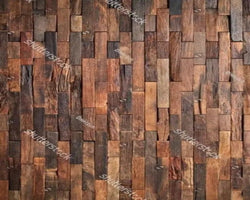 Wood Stripe & Wood Cladding 3D Wallpaper SKU# WAL0430