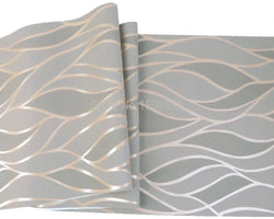 3D Geometric Wave Pattern Wallpaper SKU# WAL0471